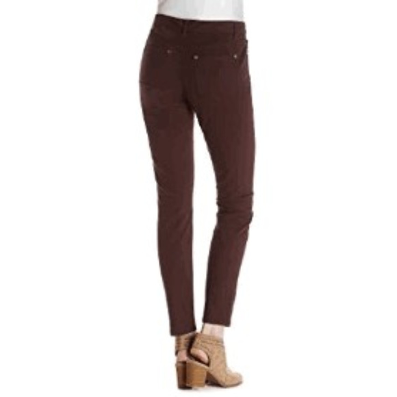 Ruff Hewn SZ 14 Avg Skinny Jeans In Burgundy NWT - Picture 2 of 2